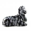 Vache Obsidienne flocon de neige