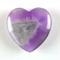 Herz 25mm Amethyst mit Dreieck
