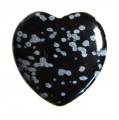 Herz 25mm Schneeflockenobsidian