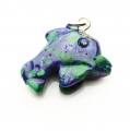 Pendentif dauphin Azurite-Malach...