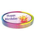 20 Ovale Schildli Happy Birthday...