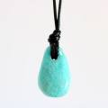 pendentif pierre roulée amazonite